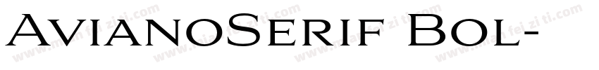 AvianoSerif Bol字体转换